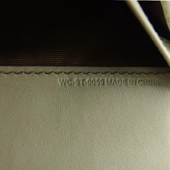 CELINE Long Purse Macadam Beige Canvas ?~ Leather Authentic Used - Picture 10 of 13